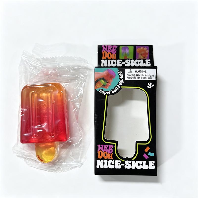 Needoh Nice Cream Cone Nice-Sicle Sensory Toy Safety Non-Toxic Adhd Fidget Toy Carry Emotions With Soothe Relieve Tension