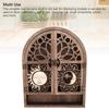 Sun and Moon Design Wall Crystal Display Shelf Small Wooden Wall Shelf Wall Crystal Organizer