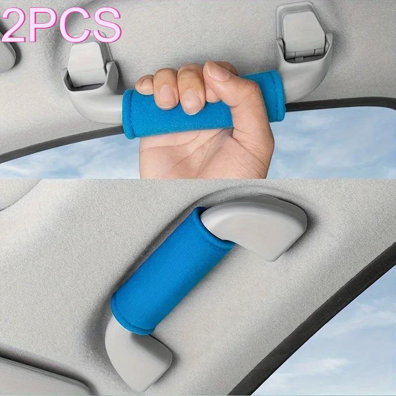 2pcs Car Interior Accessories, Roof Armrest Frame & Handle Protective Covers, Decorative Trim for Car Door Interior, Protection