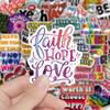 50 Non-Infringing Inspirational Graffiti Stickers: Vibrant Chinese Designs for Suitcases, Guitars, and Notebooks. Waterproof and Durable.