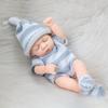 7-inch Simulation Reborn Doll Sleeping with Eyes Closed Palm Dolls Soft and Pinchable Waterproof Vinyl Beibei Doll Cute Mini Girl's Birthday Gift
