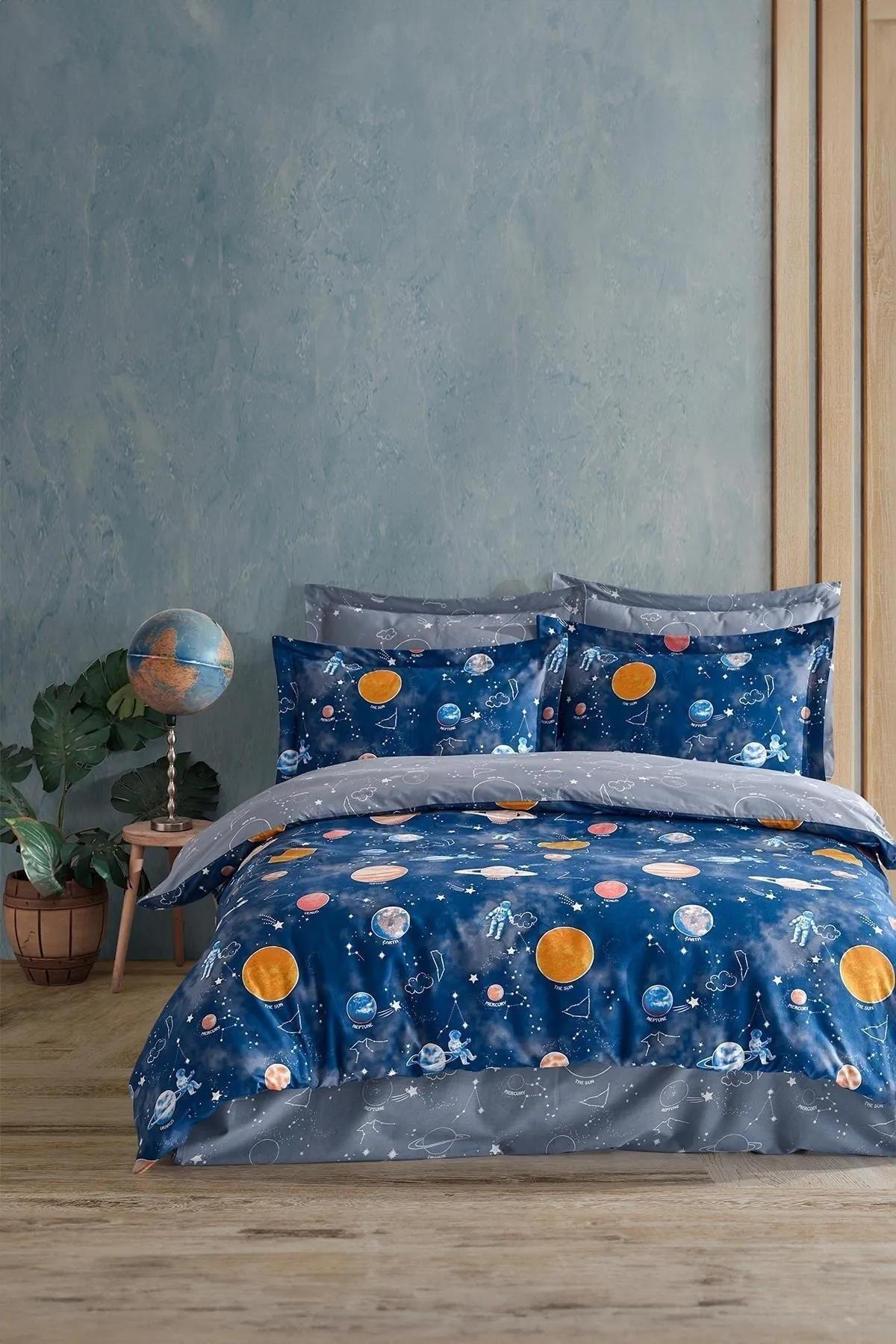 

EPeddler Home Комплект пододеяльников Galaxy из 100% хлопка с двойным слоем Galaxy 200x220&240x260&50x70&50x