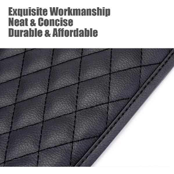 ESKONKE Car Center Console Cover PU Leather Auto Armrest Cover - Scratch Resistant/Wear-Resistant/Waterproof Universal Car Armrest Storage Box
