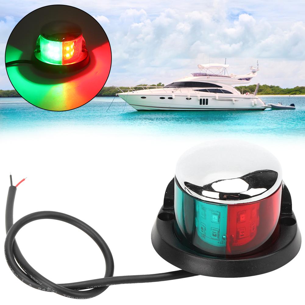 Portable Durable Yacht Navigation Light Red Green Signal Lamp 12V Shipping LED Light