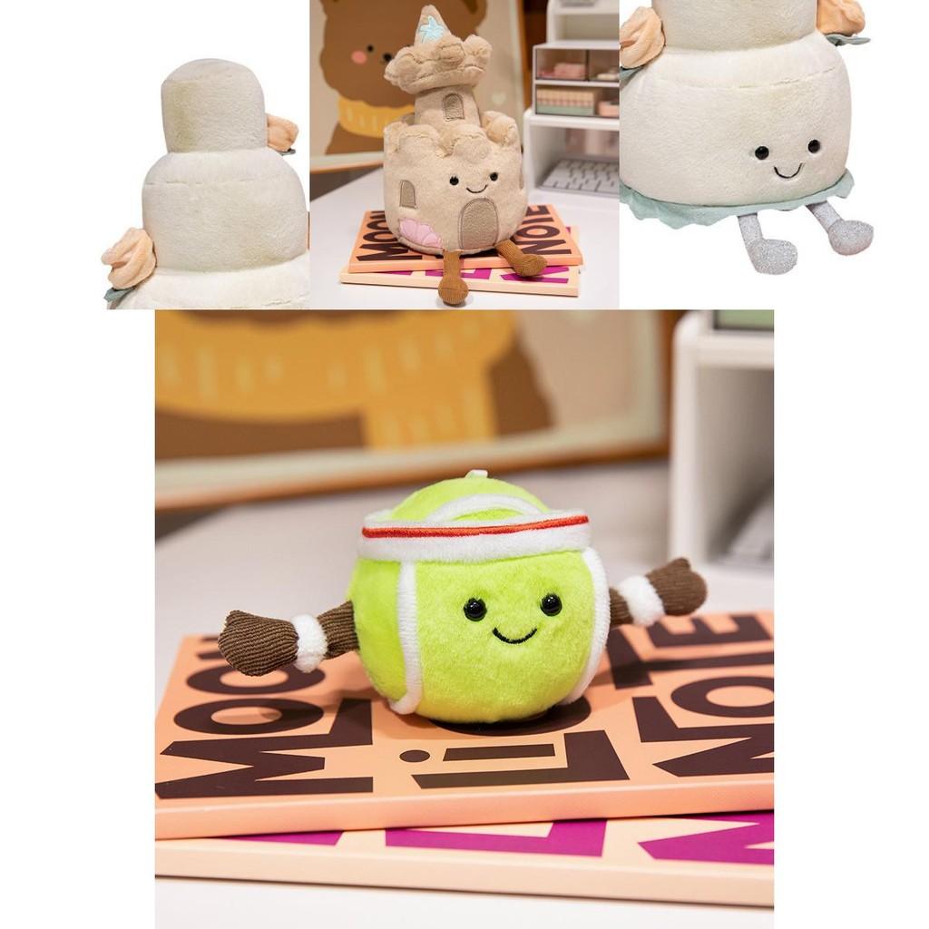 Adorable Realistic Castle Cake Plush Toy Stunning 30cm Wedding Cake Design