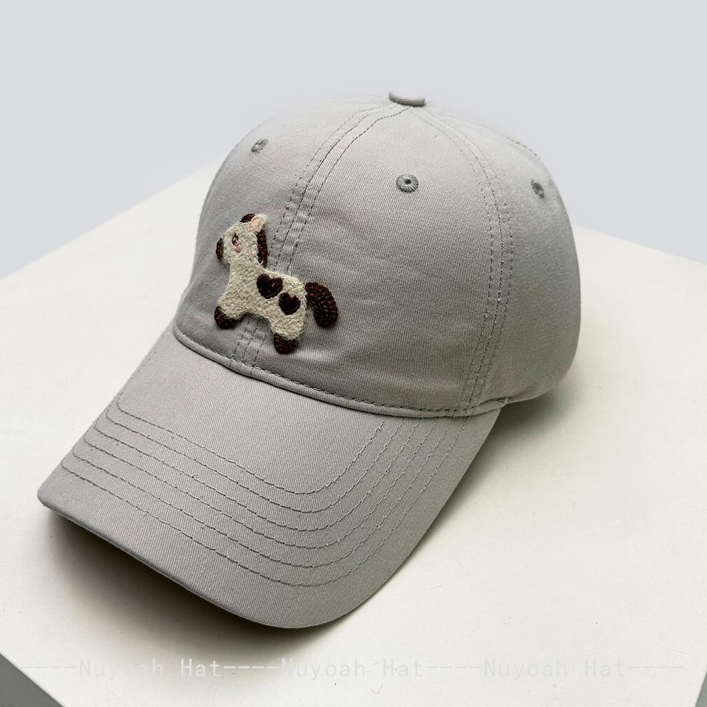 New Unisex Korean Cute Little Horse Baseball Hats Sunshade Cartoon Versatile Simple Peaked Caps Casual Fashion Preppy Style Ins