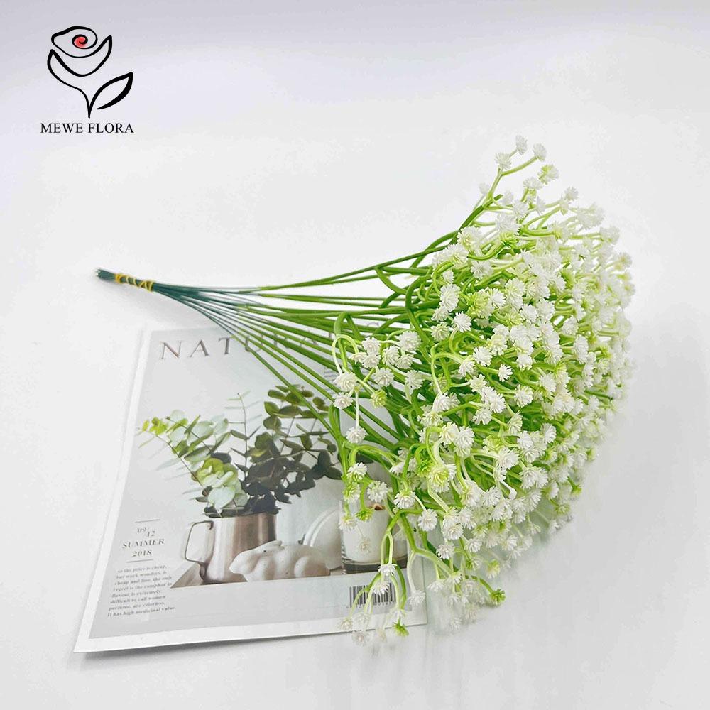 30 יחידות פרחי בייביס ברת' לבנים מלאכותיים מגע אמיתי גבסופילה מזויפת לזר לחתונה סידור פרחים מסיבה קישוט לבית