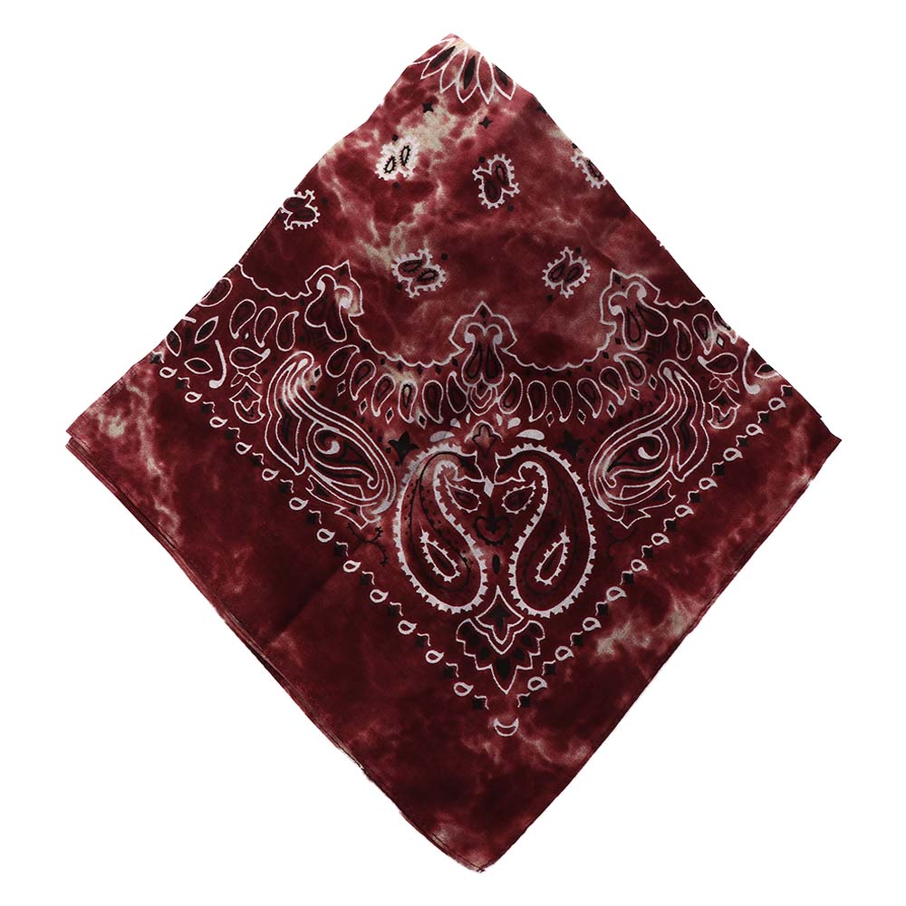 Square Scarf Hair Band Neck Scarf Cotton Bandana Hip Hop Paisley Headband Kerchief Neck Wrap Cashew Tie-dye Seamless Scarves DIY