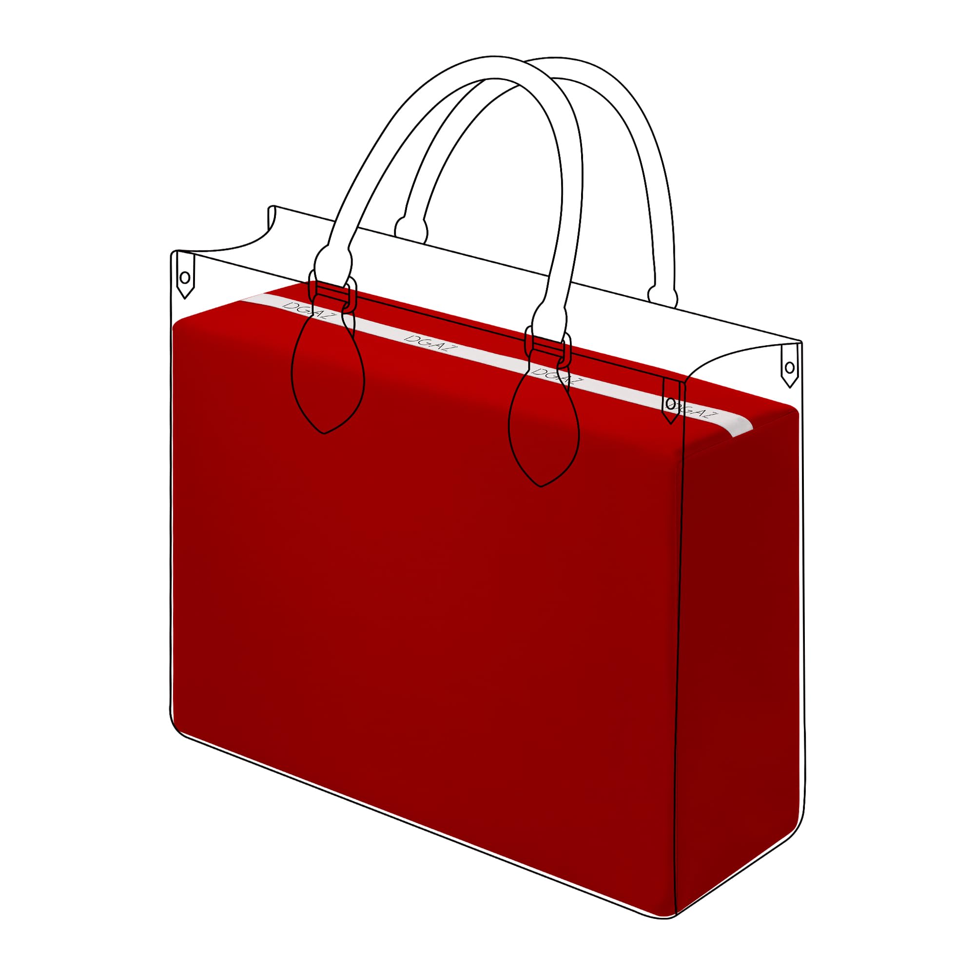 

Подушка для сумки DGAZ On-the-Go, Совместима с сумками onthego BB/East/West/PM/MM/GM, Предотвращает изменение формы сумки (Красный, PM)