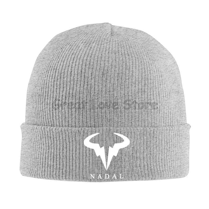 Rafael Nadal RN Rafa Nadruk Czapki Zimowe Dzianinowa Czapka Graficzne Czapki Beanie Czapka Z Daszkiem Jesień Zima Fajne Unisex Kpop Ciepła Miękka Czapka