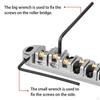 Guitar Replacement Parts Set ,Locking Bridge, Bridge Tailpiece, Durable, Roller Saddle Kits