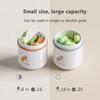 Two Compartments Pill Storage Box Plastic Handle Design Portable Pill Box Mini Moisture Proof Pill Dispensing Box Pill Storage