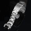 Edelstahl Uhrenarmband für Casio MTG-B1000 Herren Mattes Metall Schwarz Massives Armband Zubehör