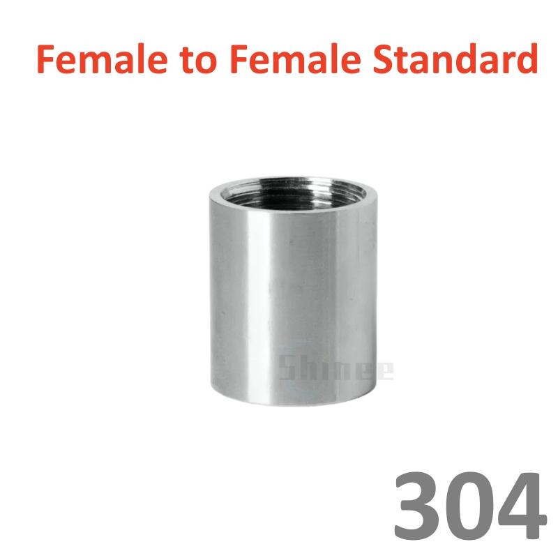 

1/8 1/4 3/8 1/2 3/4 1 -2 BSP Female 50 60 80 100 150 200 300mm Barrel Coupler Nipple Pipe Fitting Connector 304 Stainless 1l8 BSP