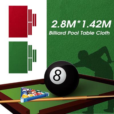 Nappe de billard professionnelle verte de 9 pieds x 5 pieds pour table de billard américaine, accessoires en feutre pour table de billard de 9 pieds, 280 x 142 cm
