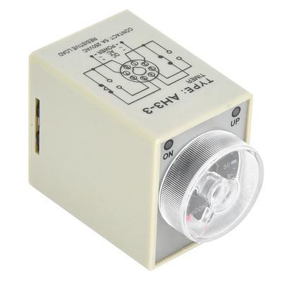 Elektronisches Zeitrelais 8 Pins Abfallverzögerung Timer 35mm DIN-Schienenmontage 60S Verzögerungsbereich (AC220V)