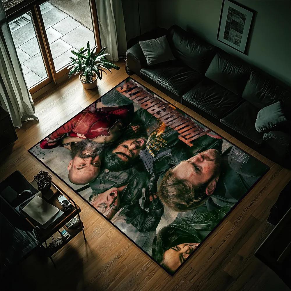 Movie T-Thunderbolts Small Carpet Bedside Kitchen Bath Living Home House Bedroom Floor Mat Doormat Rug Decoration