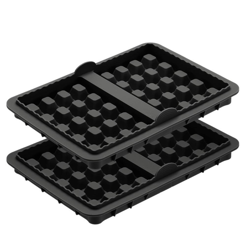 2 Piece Portable Silicone Air Fryer Waffle Mold Square/Rectangular Non-stick Baking Mold Heat-resistant Waffle Maker Pastry