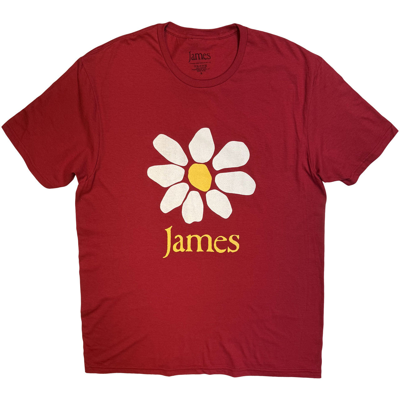 James tshirt daisy logo red official new L