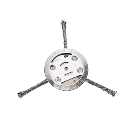 Stahldraht Rasentrimmerkopf Universeller Rasenmäher Kabelgebundene Trimmerklinge Ersatz Unkrautvernichter Anbaukopf Weedeater Zubehör