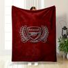 Arsenal Logo Red and Blue Design Blanket Flannel Blanket for Bedroom, Living Room, Sofa, and Nap Sofas.
