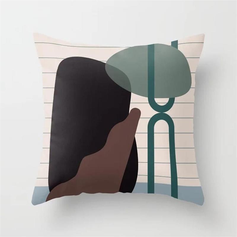

Квадратная наволочка в скандинавском стиле с принтом, наволочка для автомобиля, дивана, офисного кресла, минималистичная наволочка для украшения дома 40X40CM