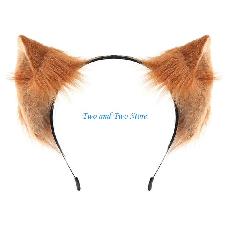 HX6F Practical Role Play Animal Ear Headbands For Cosplay Enthusiasts And Halloween Celebrations