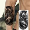 1 Vel Cool Krijger Gladiator Tijdelijke Tatoeages Voor Mannen Vrouwen Realistisch Wolf Leeuw Waterdicht Nep Tatoeage Lichaam Arm Kunst Sticker