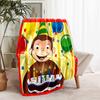 1pc Blanket Curious George Print Design, Lightweight Blanket for Sofa, Bed- Soft &Warm, Gift for All Seasons like Christmas, Halloween