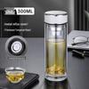 Double-Layer Borosilicate Glass Tea Infuser Bottle