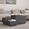818247 vidaXL Storage Boxes and Lids 3 Pcs Grey Solid Pine Wood