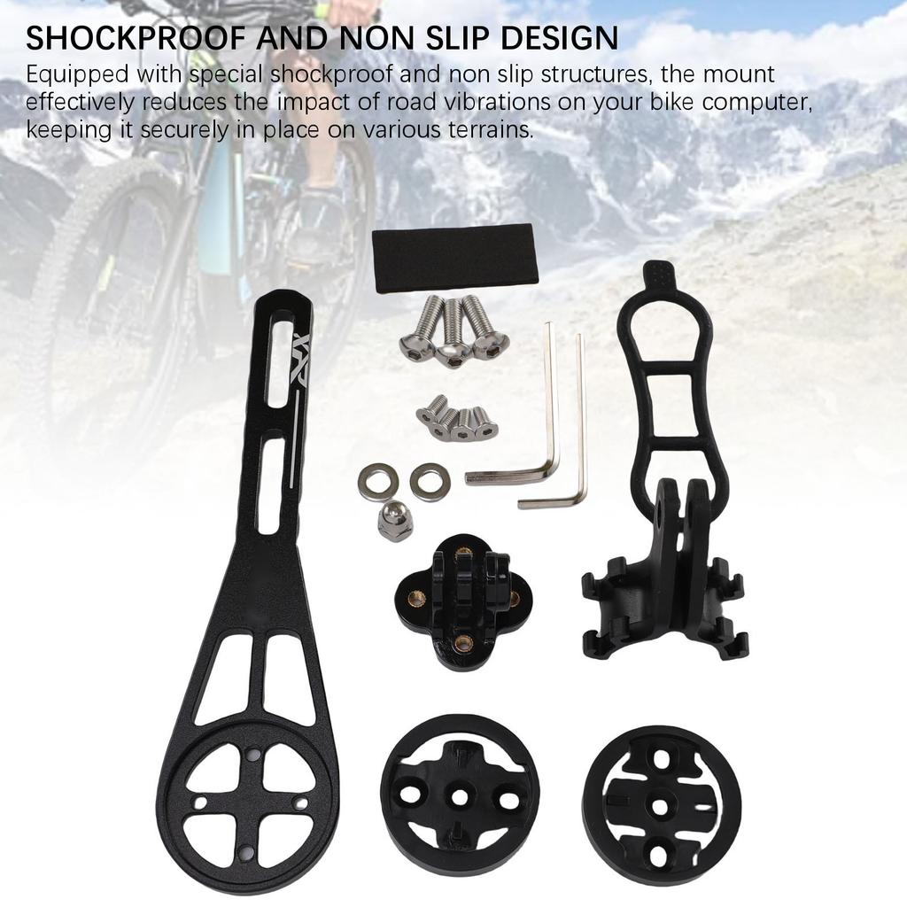 Handlebar Out Front Bike Cycling Computer Mount Extended Road Bike Computer Mount Adjustable Angle Aluminum Alloy