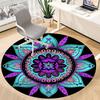1pc Mandala Pattern Office Round Rug, Carpet for Office, Gaming, Lightweight Round Floor Mat Yy260208033