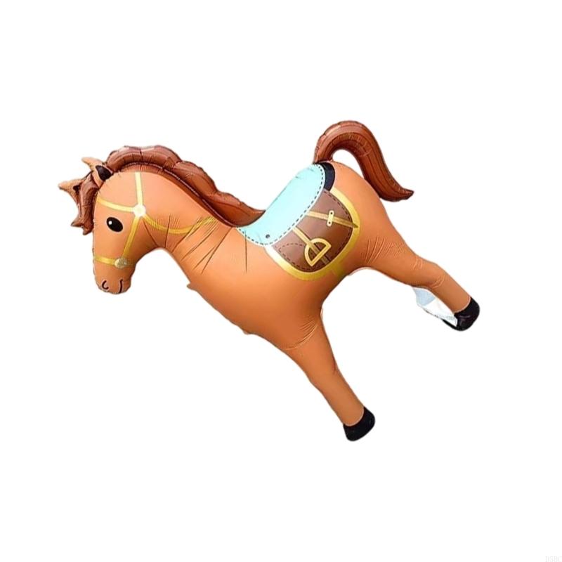 Palloncino in Foglio di Alluminio Cavallo Cartone Animato 133x148cm Palloncino di Compleanno Per Bambini Decorazioni di Compleanno Decorazione per Anniversario