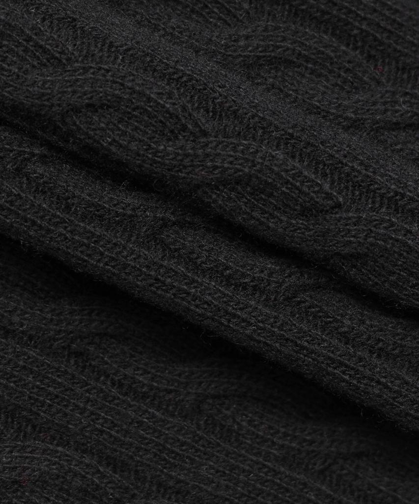BROOKS BROTHERS [Women'S] Wool Cable Sweater (Black) (Bbwrwbf401)