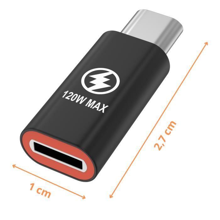 Lot 2 Adaptateurs USB-C vers lightning Compatible pour iPhone 15 - iPhone 15 PLUS - iPhone 15 PRO - iPhone 15 PRO MAX Phonillico®