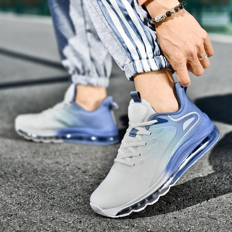 Herren Flyknit Mesh Laufschuhe mit Luftpolsterung & weicher Sohle - Lässig, leicht, trendiges Sommer-Schuhwerk für Marathon & sportliche Aktivitäten.