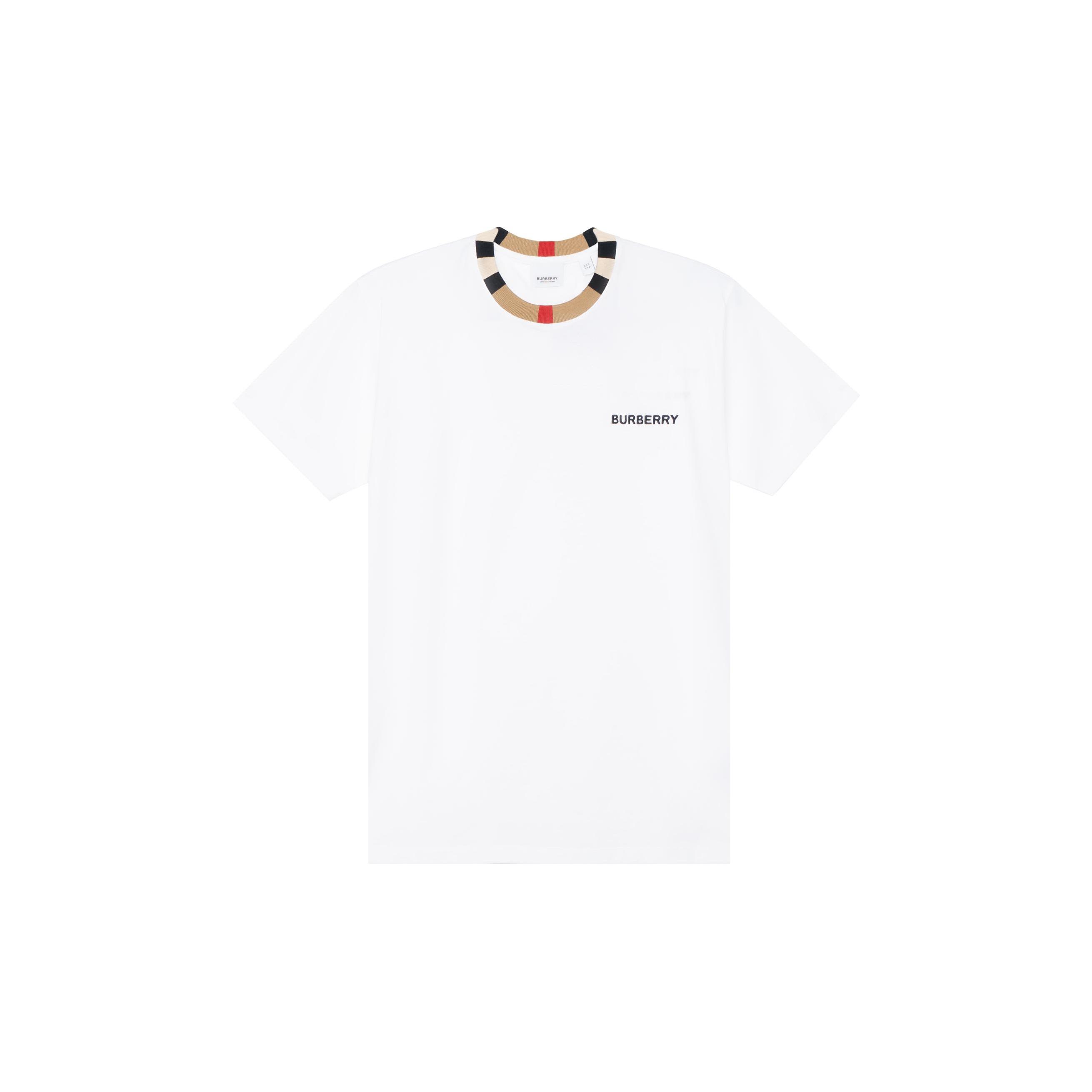 Burberry Icon Stripe apdare Kokvilnas T-krekls