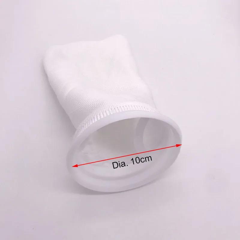 

Aquarium Filter Bag with Frame Washable Reusable Mesh Foam Carpet Sock Drawstring Bag for Fish Marine Filtration System 10x15cm білий