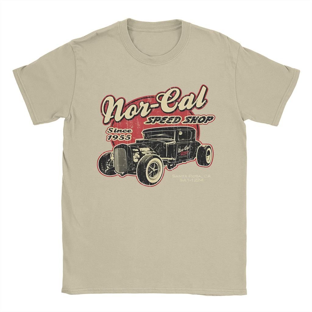 Men Women Nor-Cal Hot Rod Shirt Cotton Graphic Printed Tee Shirts  Clothing Outfits