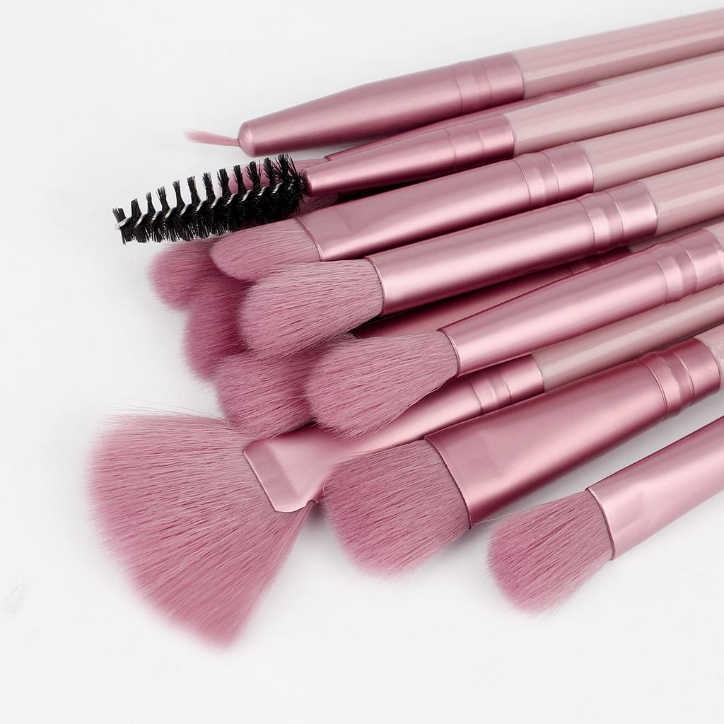 12 Makeup Brushes Eye Set, Eyeshadow Brush, Eyeliner Brush, Eyebrow Brush, Smudge Brush, Fan Brush, Makeup Tool.