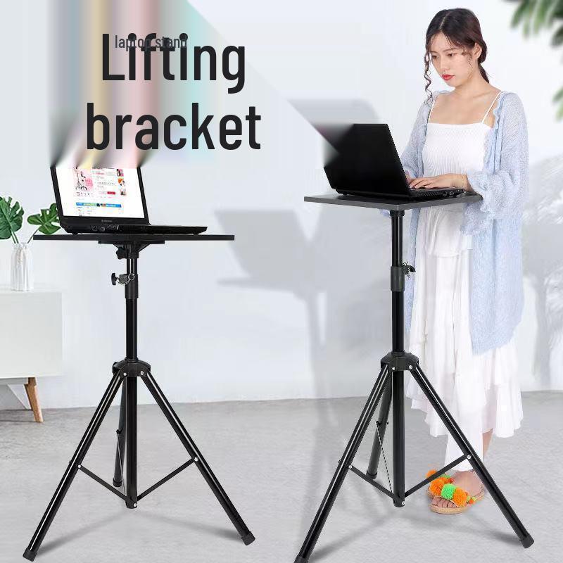 Foldable Portable Laptop Stand Desk: Adjustable Height Riser for Office, Desktop, Outdoor & Live Streaming