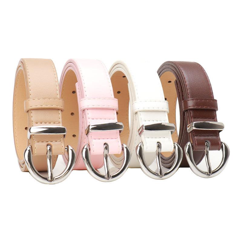 Belt Women'S Minimalist High-End Sense Imitation Leather Style Jeans Women'S Belt
