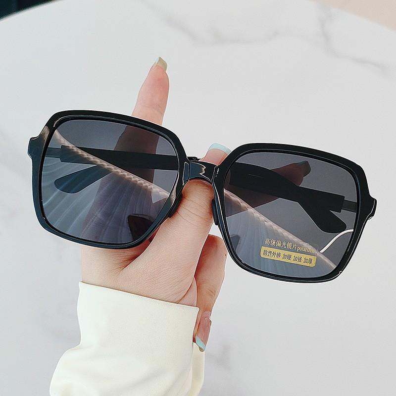 New Foldable Large Frame Polarized Sunglasses for Women with Advanced UV400 Protection and Sunscreen Eyeglasses Men Sun Glasses