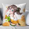 Natsuiro Matsuri Anime Hhololive Pillow Case Fashion Square Pillowcase Bedroom Sofa Room Ins Decoration Leisure