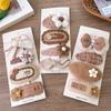 Fashion Coffee Warm Color Basic Hairpin Knit Hairpin Hairpin Hairpin Beautiful Hair Clips in Various Styles