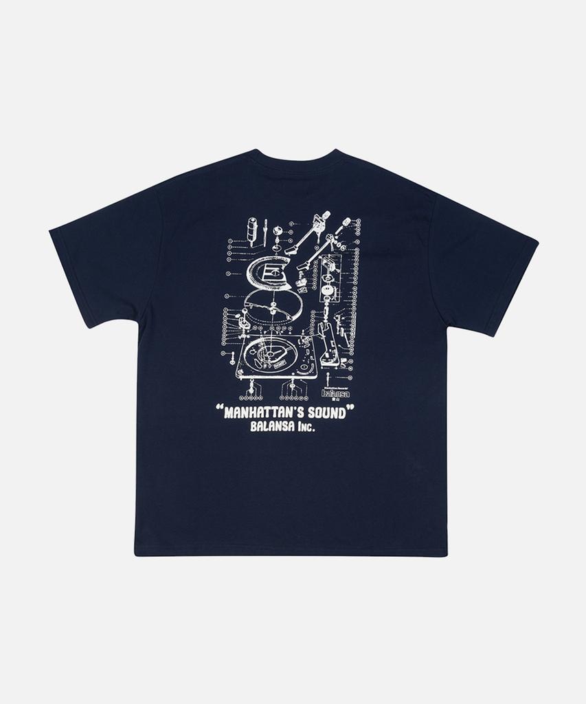 Maenhatanlekojeu Mr X Balansa Turntable S/S - Navy