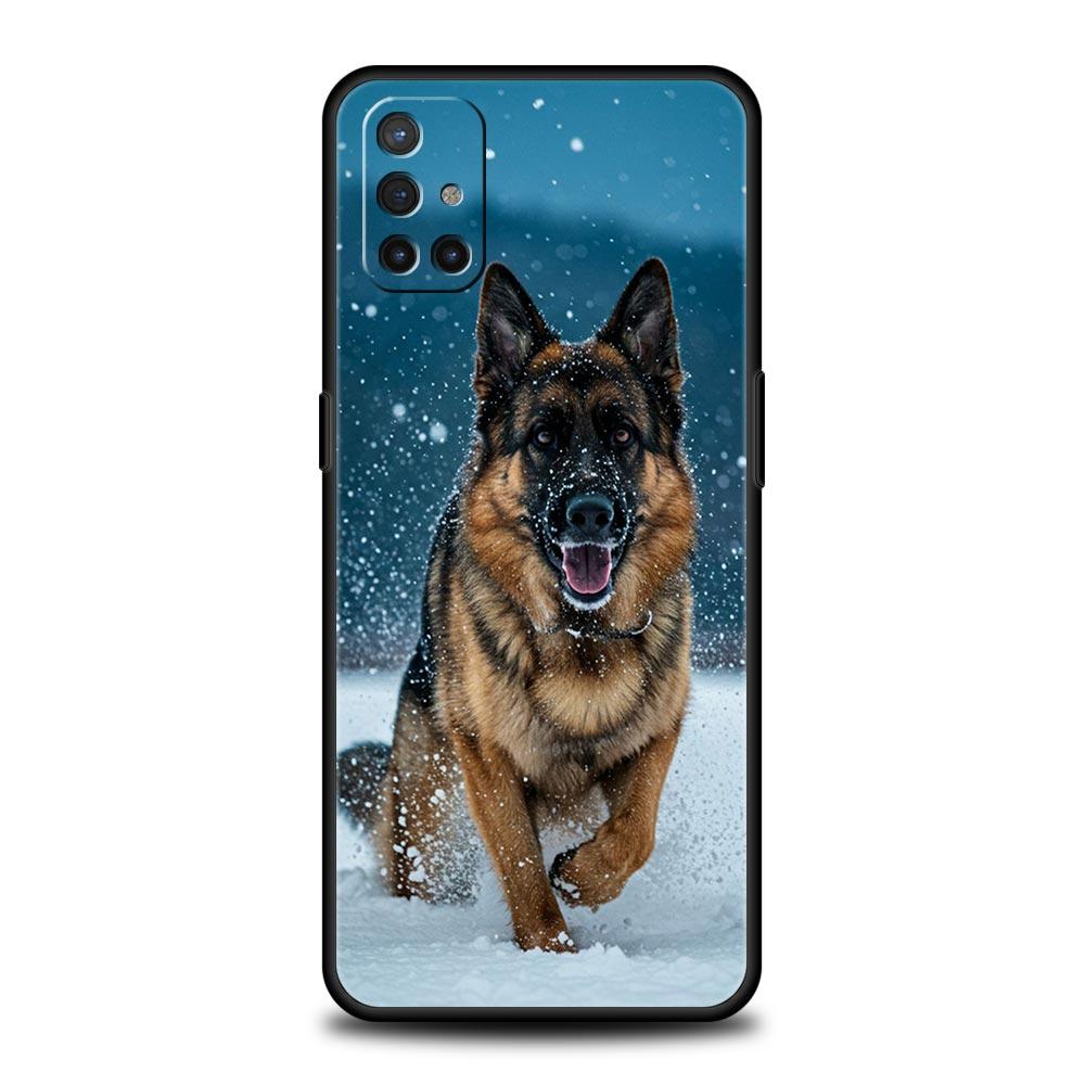 Deutscher Schäferhund Cartoon Hülle Für OnePlus 15 13 12 11 10 9 8 15T 13T 10T 7T Pro 13R 12R 9RT 8T Nord 4 N10 2T CE 2 3 5G Cover