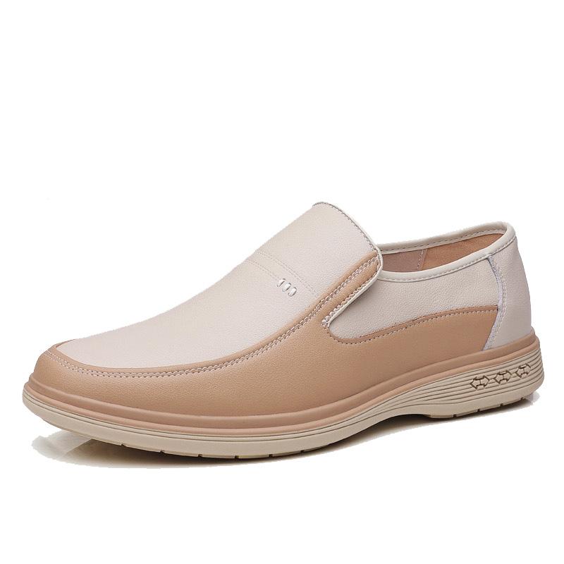 2024 Summer Men Leather Shoes Mens Pointed Toe Dress Shoes High Quality Formal Slip On Hollow Out Sandals Man Zapatillas Hombre