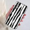 Colorful Striped Minimalist INS Couple Phone Case For Samsung Galaxy A13,21s,22,31,32,52,53,71,80,A91 Soft Black Shell